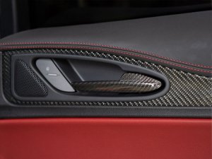 Alfa Romeo Stelvio Interior Door Handle Trim Set - Carbon Fiber